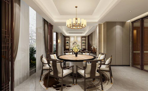 傳家裝飾裝修設(shè)計(jì)案例鑒賞 大開大合的新中式大宅 珠海亨泰山莊別墅